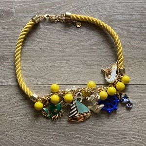 Fun sea 🌊 themed Talbots necklace yellow and blue